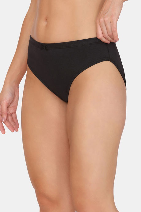 Rosaline Cotton Comfort Medium Rise Full Coverage Bikini Panty (Pack of 3) - Multicolor — image 12